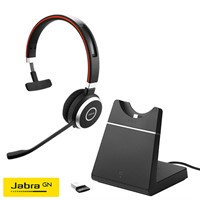 Headset Jabra Evolve 65 Med Laddställ MS Mono