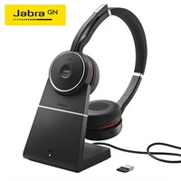 Headset Jabra Evolve 75 Ink Laddställ + Link 370 MS