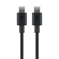 USB-KABEL GOOBAY CHARGING AND SYNC CABLE USB-C TO USB-C 1M BLACK